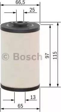 BOSCH 1 457 431 325 - Degvielas filtrs adetalas.lv