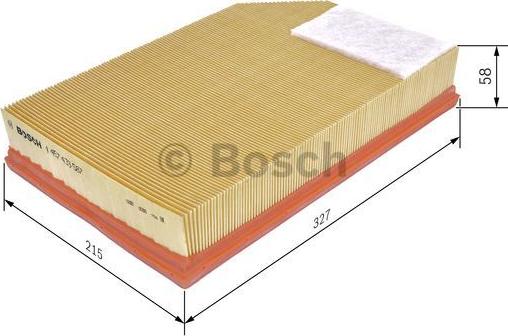 BOSCH 1 457 433 587 - Gaisa filtrs adetalas.lv