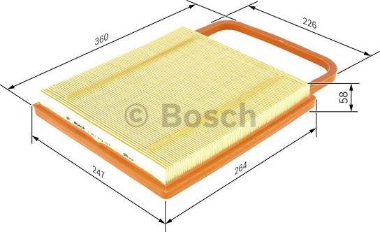 BOSCH 1 457 433 574 - Gaisa filtrs adetalas.lv