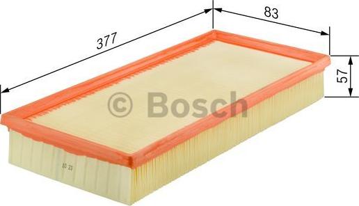 BOSCH 1 457 433 163 - Gaisa filtrs adetalas.lv