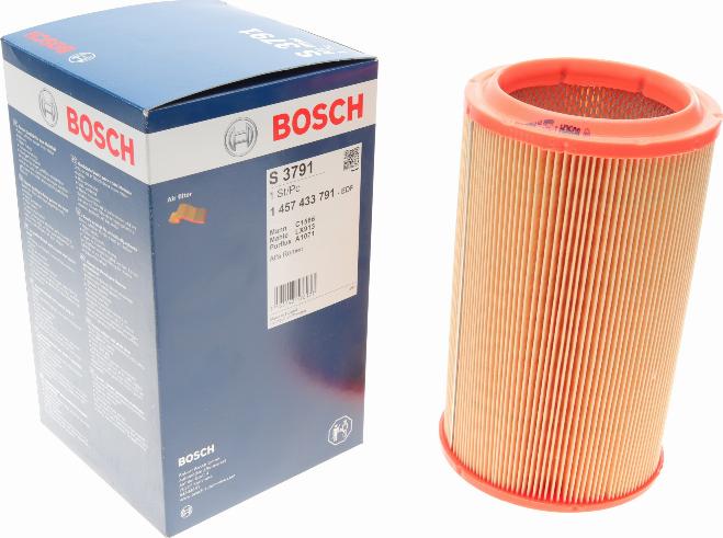 BOSCH 1 457 433 791 - Gaisa filtrs adetalas.lv