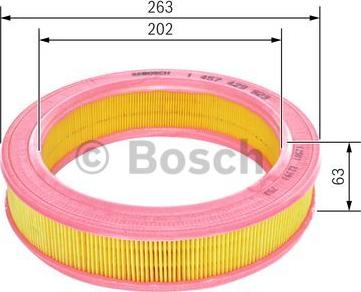 BOSCH 1 457 429 923 - Gaisa filtrs adetalas.lv