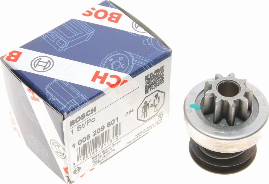 BOSCH 1 006 209 801 - Zobrats, Starteris adetalas.lv