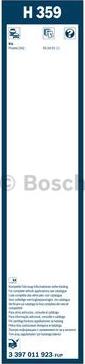 BOSCH 3 397 011 923 - Stikla tīrītāja slotiņa adetalas.lv