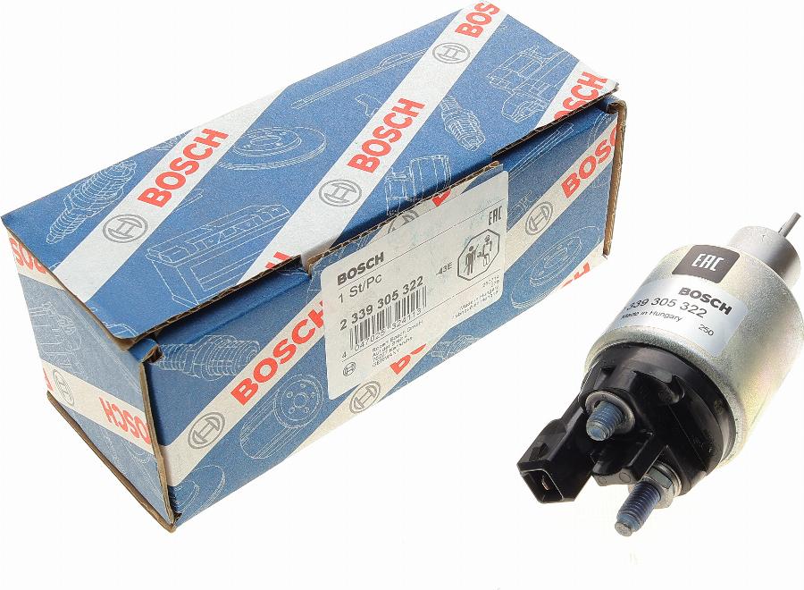 BOSCH 2 339 305 322 - Ievilcējrelejs, Starteris adetalas.lv