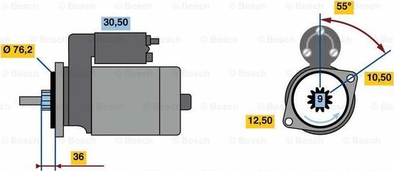 BOSCH F 000 AL0 335 - Starteris adetalas.lv