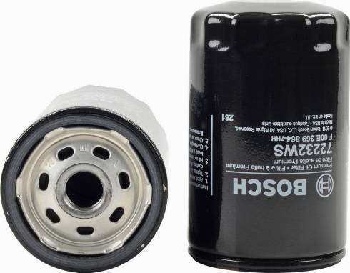 BOSCH F 00E 369 864 - Eļļas filtrs adetalas.lv