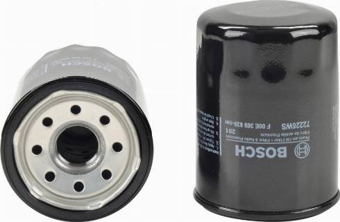 BOSCH F 00E 369 839 - Eļļas filtrs adetalas.lv