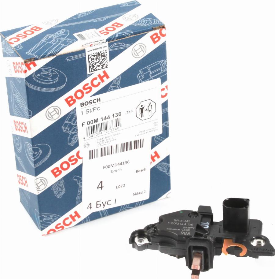 BOSCH F 00M 144 136 - Ģeneratora sprieguma regulators adetalas.lv