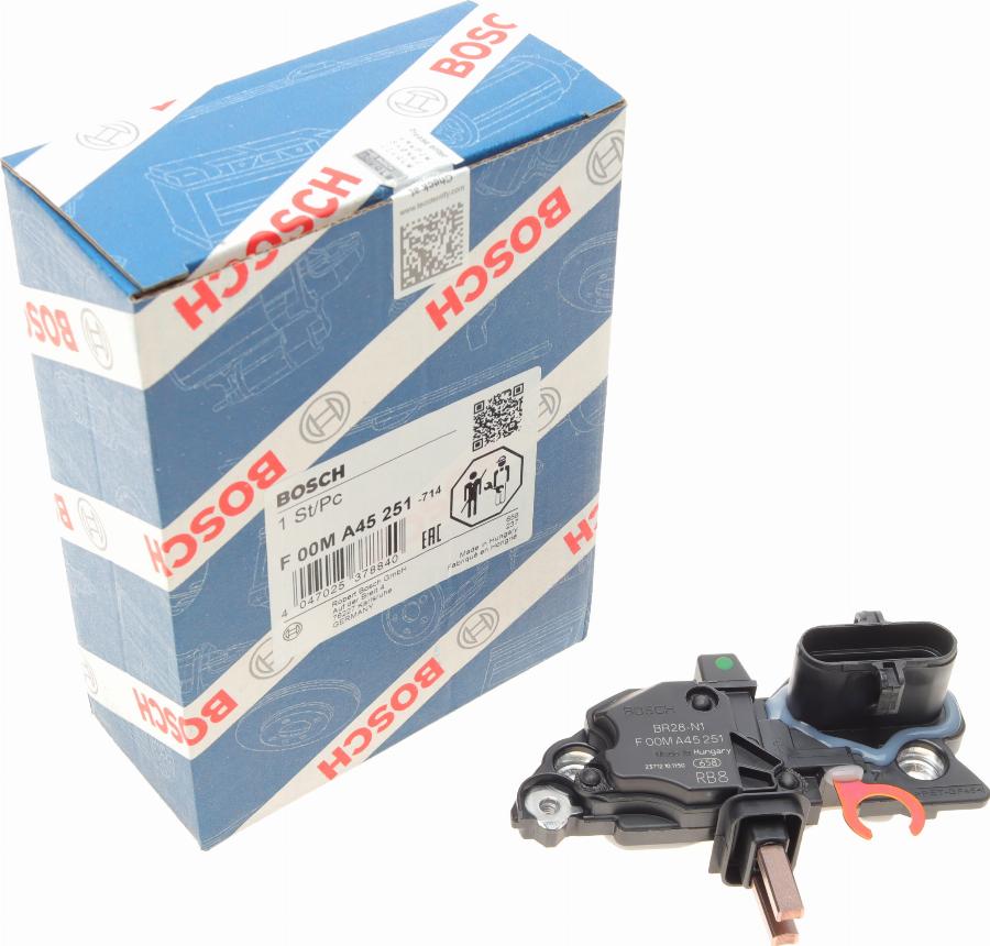 BOSCH F 00M A45 251 - Ģeneratora sprieguma regulators adetalas.lv