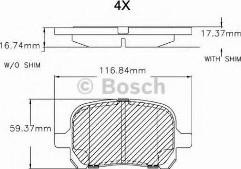 BOSCH F 03B 150 048 - Bremžu uzliku kompl., Disku bremzes adetalas.lv