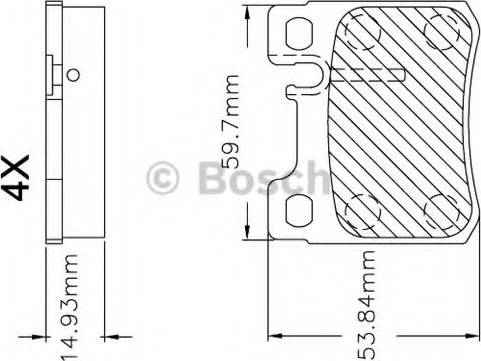 BOSCH F 03B 150 247 - Bremžu uzliku kompl., Disku bremzes adetalas.lv