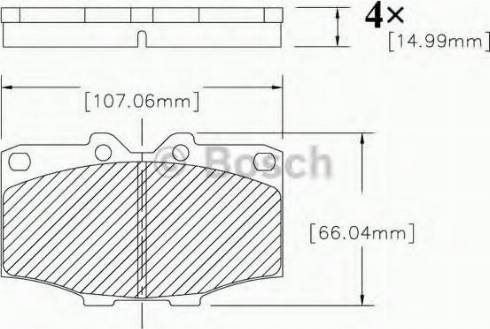 BOSCH F 03B 150 207 - Bremžu uzliku kompl., Disku bremzes adetalas.lv