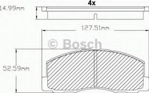 BOSCH F 03B 150 215 - Bremžu uzliku kompl., Disku bremzes adetalas.lv