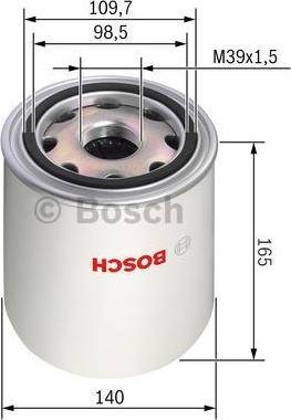 BOSCH F 026 404 012 - Gaisa sausinātāja patrona, Gaisa kompresors adetalas.lv