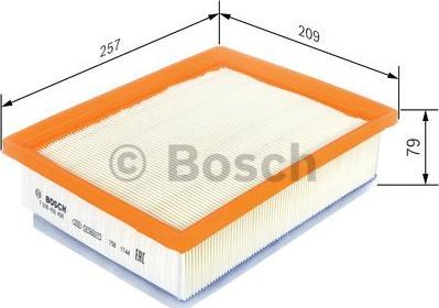 BOSCH F 026 400 496 - Gaisa filtrs adetalas.lv