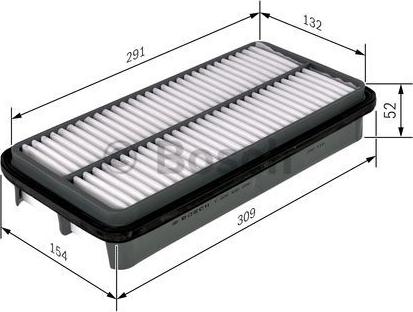 BOSCH F 026 400 038 - Gaisa filtrs adetalas.lv