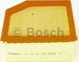 BOSCH F 026 400 023 - Gaisa filtrs adetalas.lv