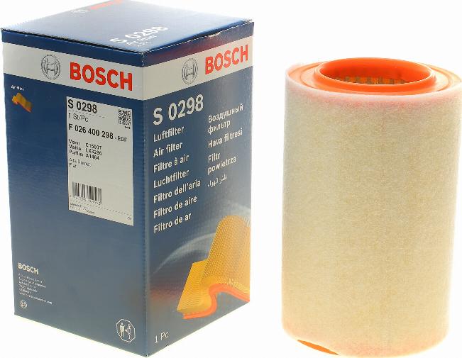 BOSCH F 026 400 298 - Gaisa filtrs adetalas.lv