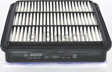 BOSCH F 026 400 221 - Gaisa filtrs adetalas.lv