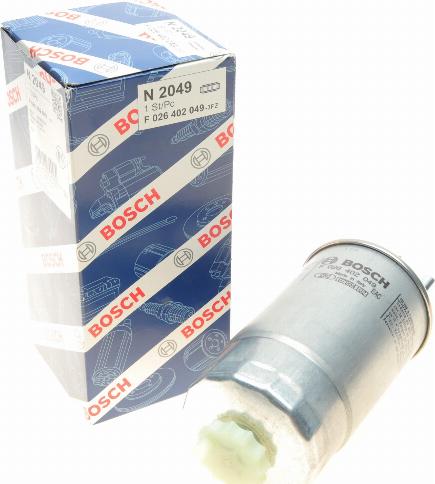 BOSCH F 026 402 049 - Degvielas filtrs adetalas.lv