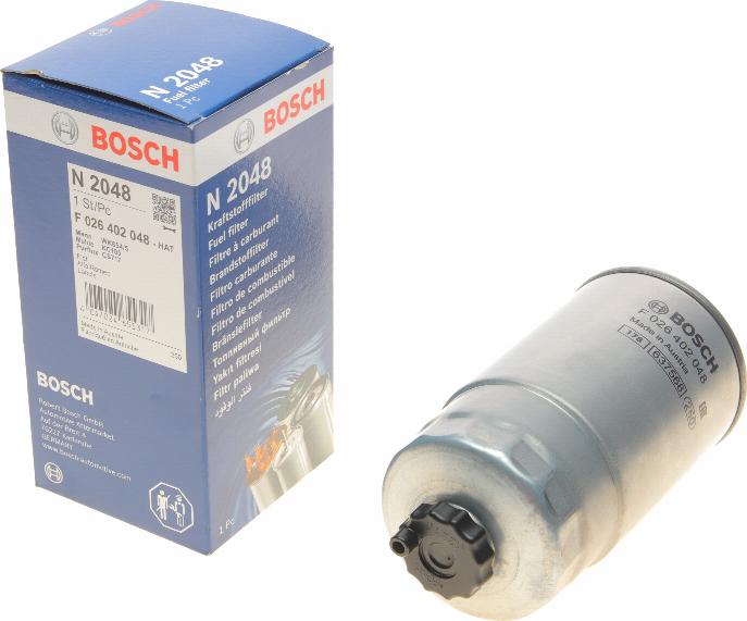 BOSCH F 026 402 048 - Degvielas filtrs adetalas.lv