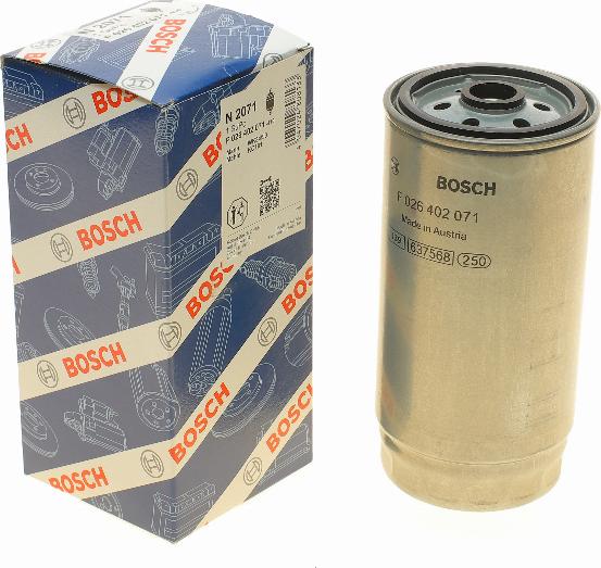 BOSCH F 026 402 071 - Degvielas filtrs adetalas.lv