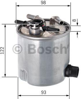 BOSCH F 026 402 072 - Degvielas filtrs adetalas.lv