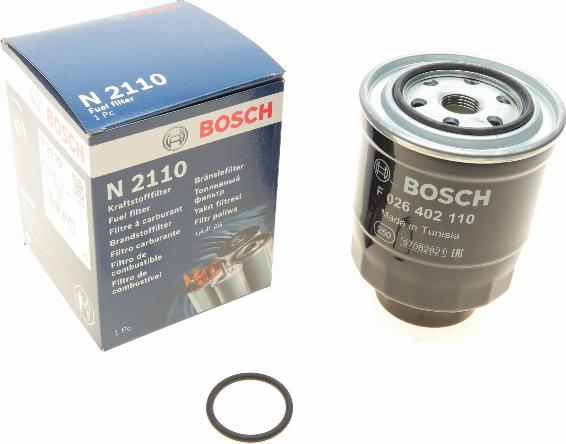 BOSCH F 026 402 110 - Degvielas filtrs adetalas.lv