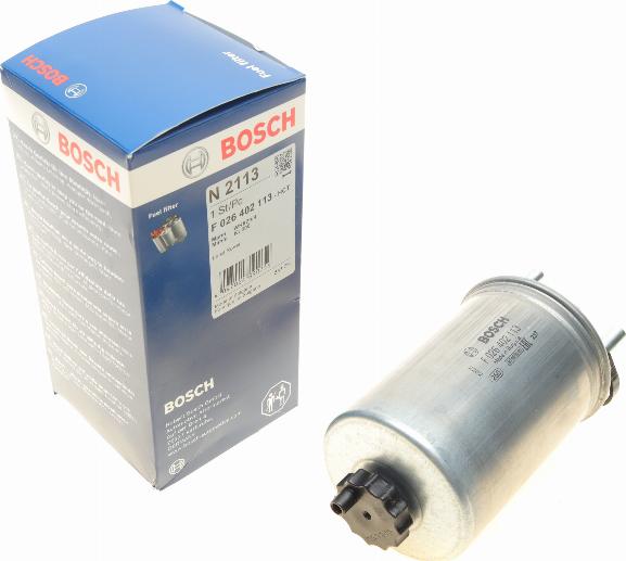 BOSCH F 026 402 113 - Degvielas filtrs adetalas.lv