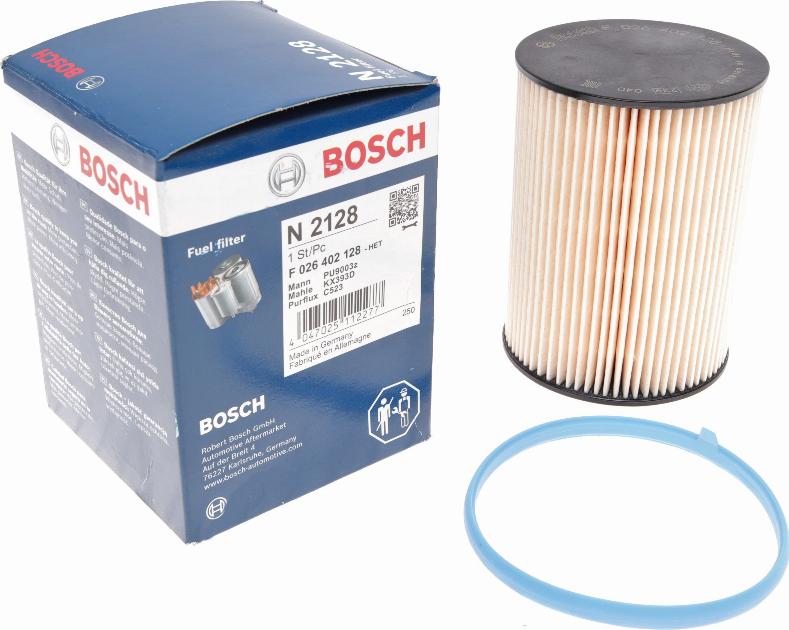 BOSCH F 026 402 128 - Degvielas filtrs adetalas.lv