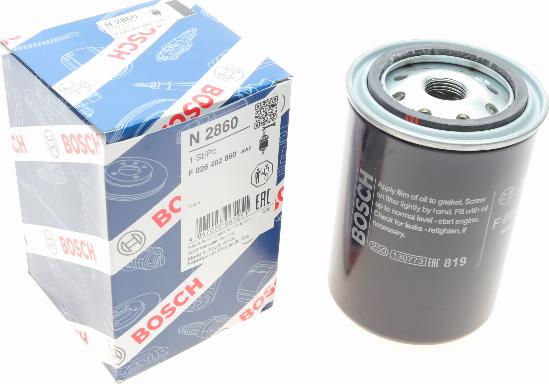 BOSCH F 026 402 860 - Degvielas filtrs adetalas.lv