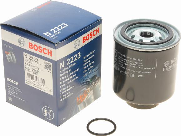 BOSCH F 026 402 223 - Degvielas filtrs adetalas.lv