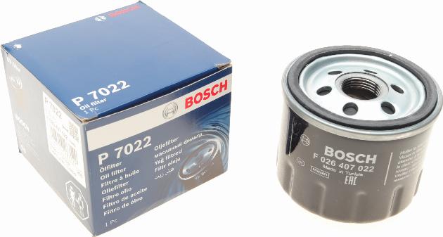 BOSCH F 026 407 022 - Eļļas filtrs adetalas.lv