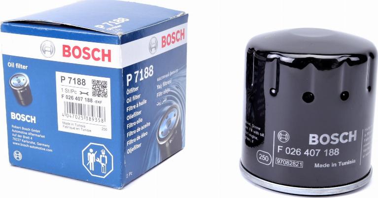 BOSCH F 026 407 188 - Eļļas filtrs adetalas.lv