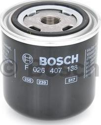 BOSCH F 026 407 138 - Eļļas filtrs adetalas.lv