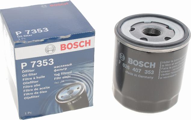 BOSCH F 026 407 353 - Eļļas filtrs adetalas.lv