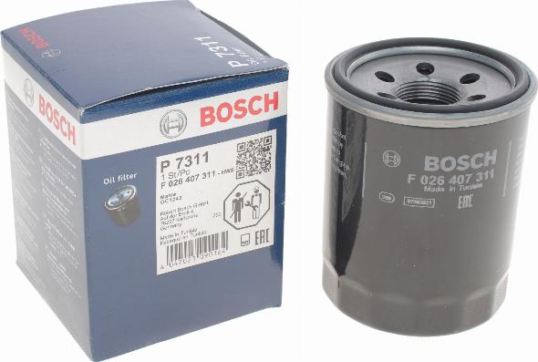 BOSCH F 026 407 311 - Eļļas filtrs adetalas.lv