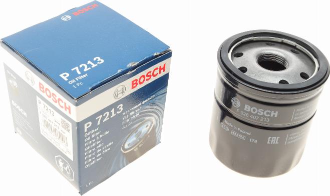 BOSCH F 026 407 213 - Eļļas filtrs adetalas.lv