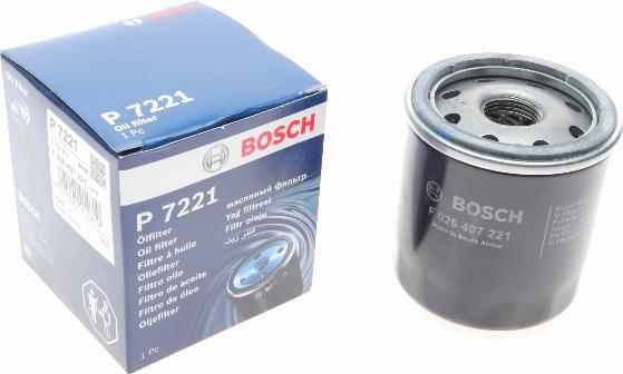 BOSCH F 026 407 221 - Eļļas filtrs adetalas.lv