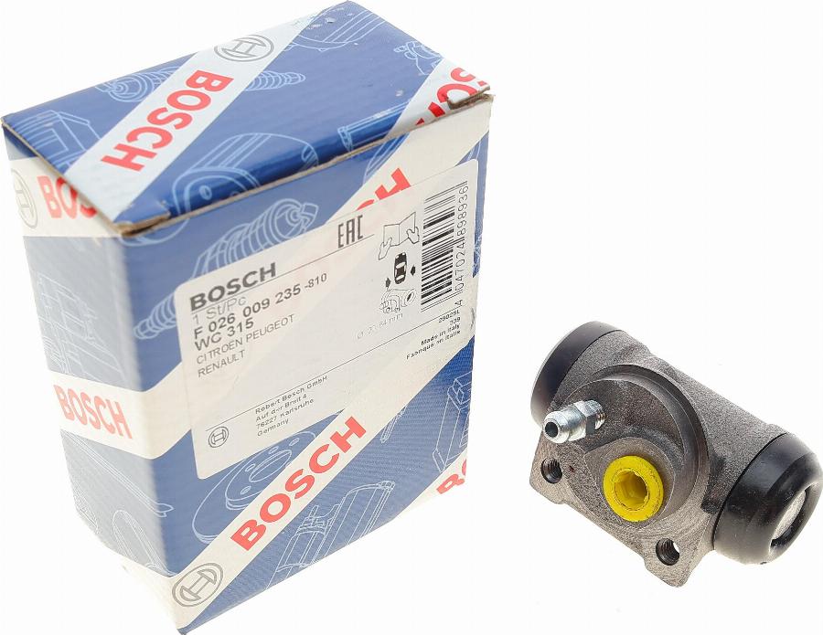 BOSCH F 026 009 235 - Riteņa bremžu cilindrs adetalas.lv