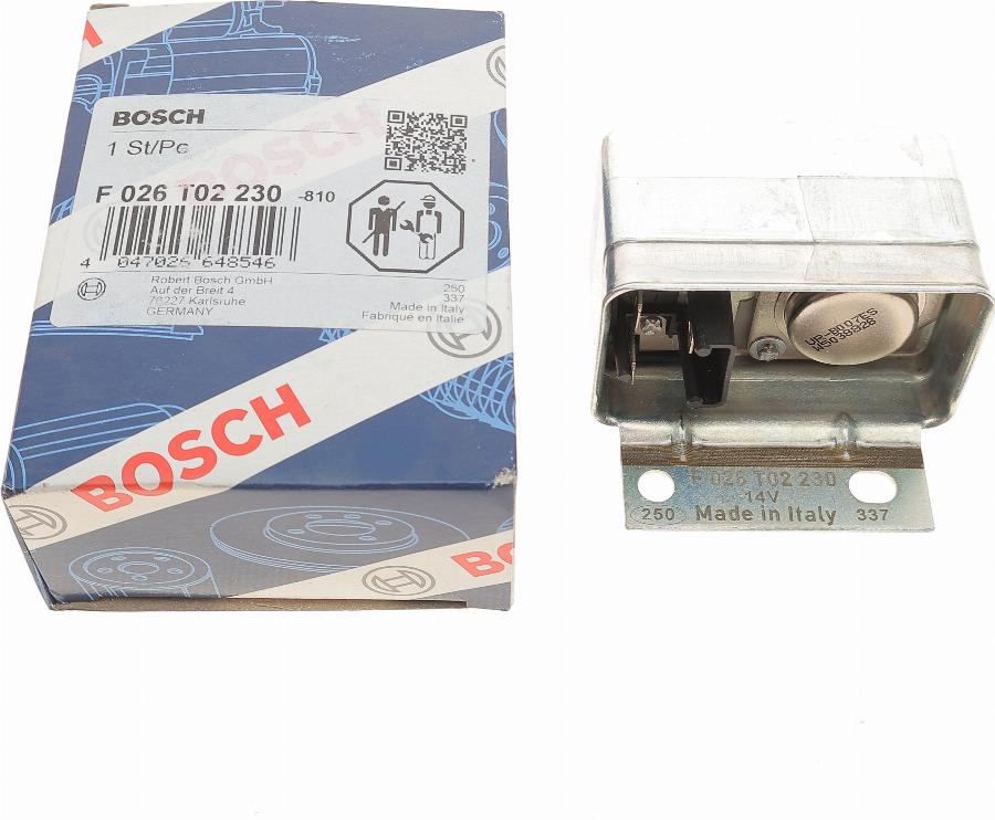 BOSCH F 026 T02 230 - Ģeneratora sprieguma regulators adetalas.lv