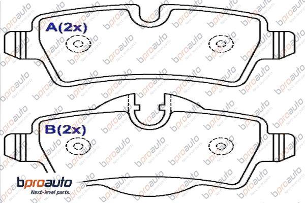 BPROAUTO 1BP30977AA - Bremžu uzliku kompl., Disku bremzes adetalas.lv