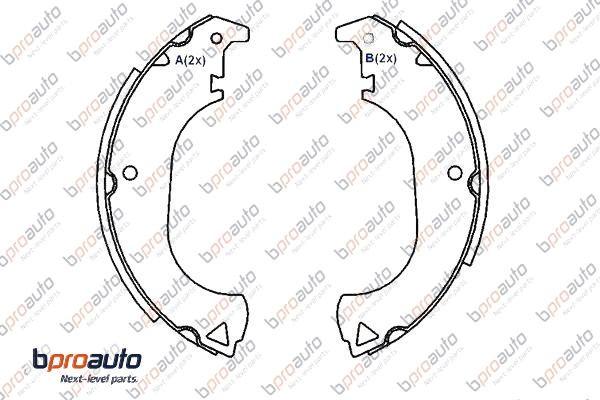 BPROAUTO 1BP31143AA - Bremžu loku komplekts adetalas.lv