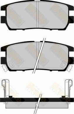 Brake Engineering PA959 - Bremžu uzliku kompl., Disku bremzes adetalas.lv