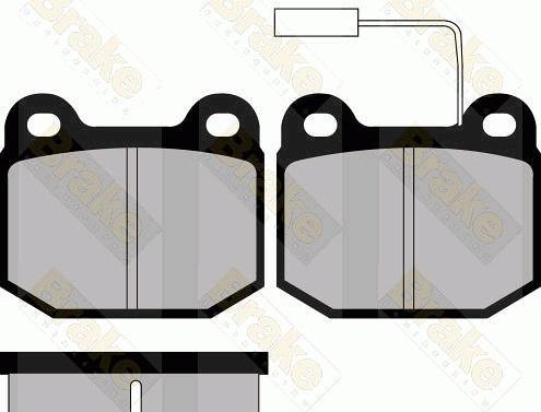 Brake Engineering PA937 - Bremžu uzliku kompl., Disku bremzes adetalas.lv