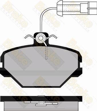 Brake Engineering PA495 - Bremžu uzliku kompl., Disku bremzes adetalas.lv