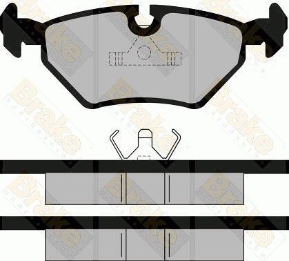 Brake Engineering PA484 - Bremžu uzliku kompl., Disku bremzes adetalas.lv