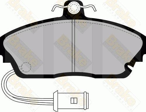 Brake Engineering PA488 - Bremžu uzliku kompl., Disku bremzes adetalas.lv