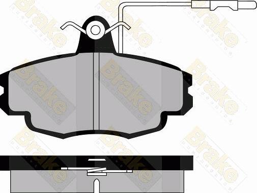 Brake Engineering PA591 - Bremžu uzliku kompl., Disku bremzes adetalas.lv